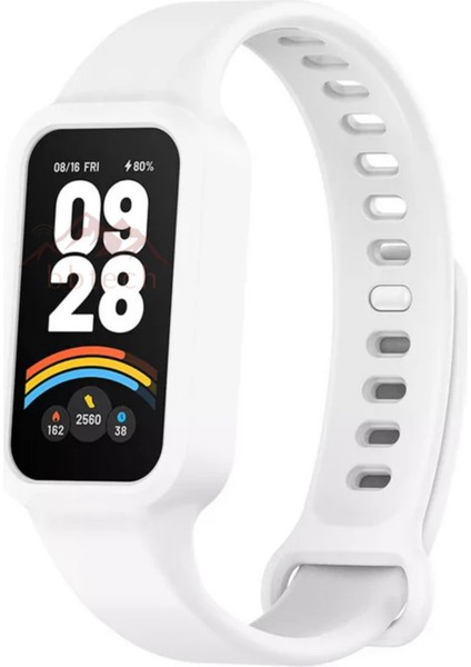 Xiaomi Smart Band 9 Active & Redmi Smart Band 3 Kasalı Silikon Kordon Mi 9 Active Mi Band 3
