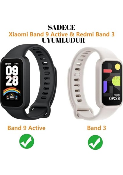 Xiaomi Smart Band 9 Active & Redmi Smart Band 3 Kasalı Silikon Kordon Mi 9 Active Mi Band 3 fırsatları