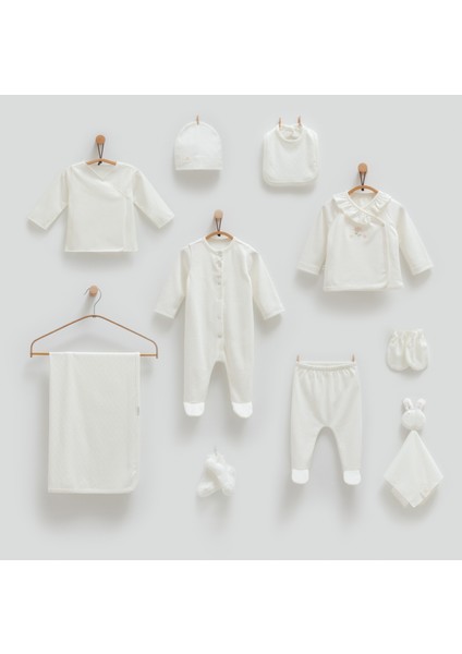 Bebenova Premium Cute %100 Pamuk 10LU Hastane Çıkışı Seti - 2025 Yaz Sezonu