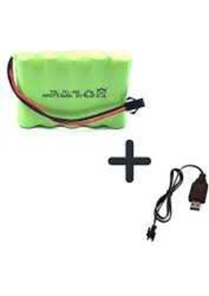 Oyuncak Araba Bataryası 6V 2700MAH Siyah Soket ve USB Şarj Cihazı ile Yüksek Performans