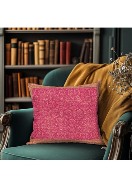 Klasik Desenli Vintage Kırlent Kılıfı