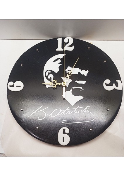 Epoksi Roma rakamlı 32X32CM Analoğ DUVAR Saati fırsatları
