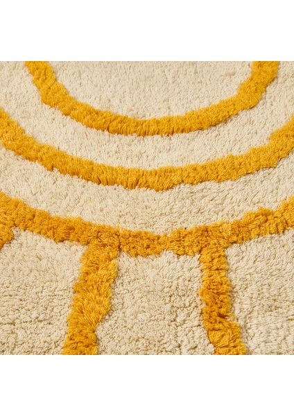 Soft Sun Tufting Banyo Paspası - Ekru - 60X90 cm