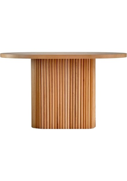 Orion Oval Natural Ahşap Bohem Masa 80X130 modelleri