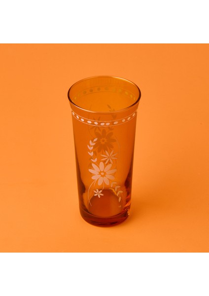 Nazenin 4'lü Meşrubat Bardağı Seti - Amber - 290 ml