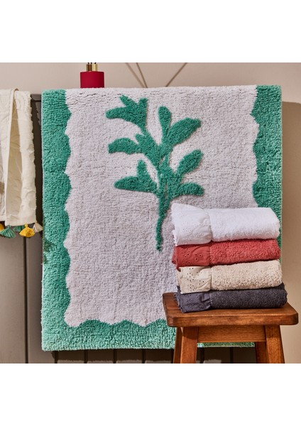 Soft Granny Summer Tufting Banyo Paspası - Beyaz - 60X90 cm modelleri