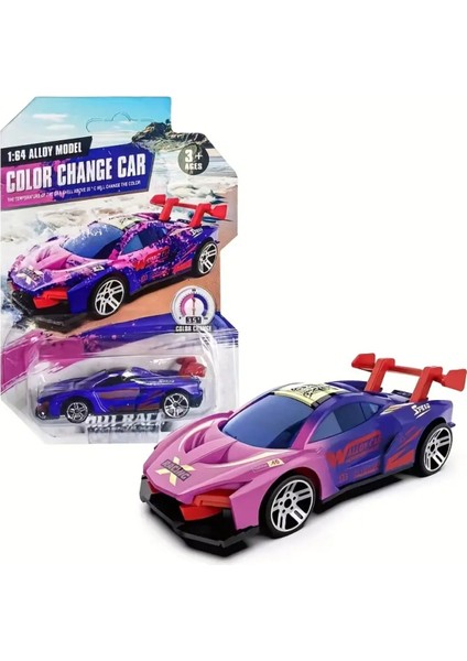 1 Parça Sıcaklık Algılayan Renk Değiştiren Mini Yarış Arabası Termokromik