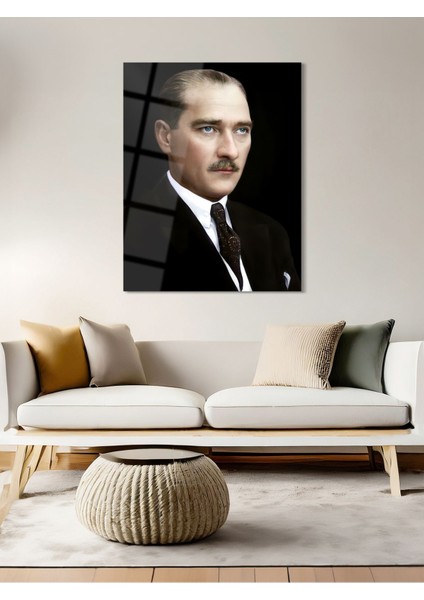 Atatürk Cam Tablo - Cam Tablolar - Atatürk Tablo - Atatürk Portresi - Atatürk Tablosu - ATA083