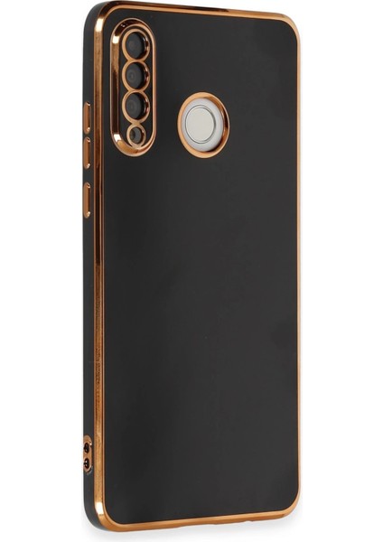 Huawei P30 Lite Kılıf Volet Silikon - Siyah Bstmy