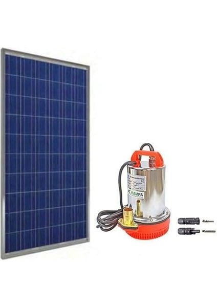12 Volt Dc Solar Güneş Enerjili Su Pompası 170 Watt Panel Set