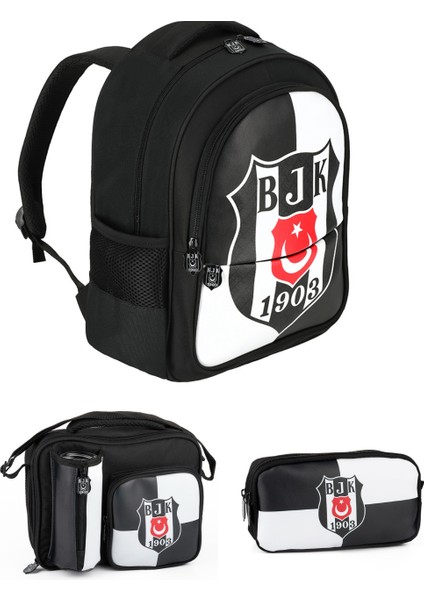 Official Lisanslı Bjk 1903 Logolu Sırt Çantası+Kalemlik+Beslenme Çantası Üçlü Set fırsatları