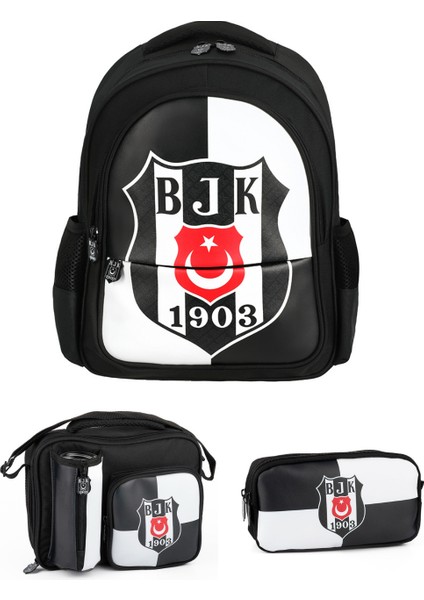 Official Lisanslı Bjk 1903 Logolu Sırt Çantası+Kalemlik+Beslenme Çantası Üçlü Set indirimleri