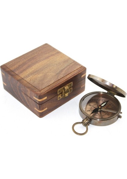 Ahşap Kutulu Pusula Model 5