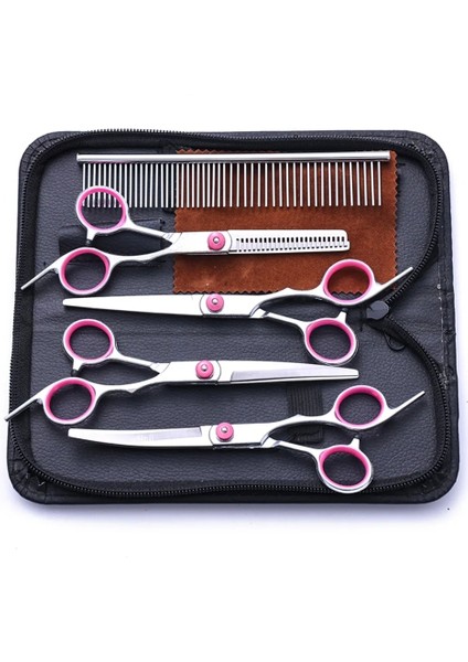 5 I 1 Arada Profesyonel Evcil Hayvan Bakım Makas Seti modelleri