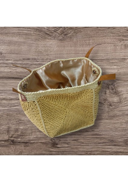 Kadın El Emeği Hasır Büyük Omuz Çantası modelleri