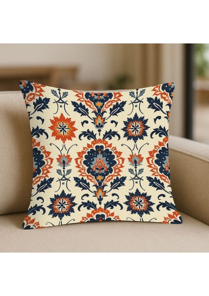 Retro Desenli Polar Kırlent Kılıfı fırsatları