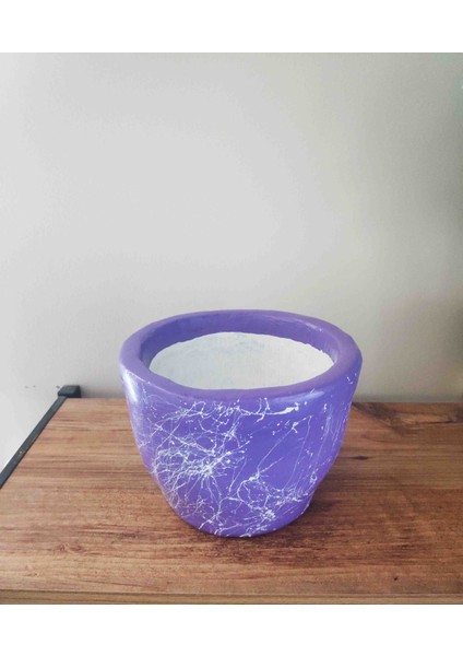 Beton Saksı Sukulent Bonzai Aranjman Teraryum Çiçek Saksısı