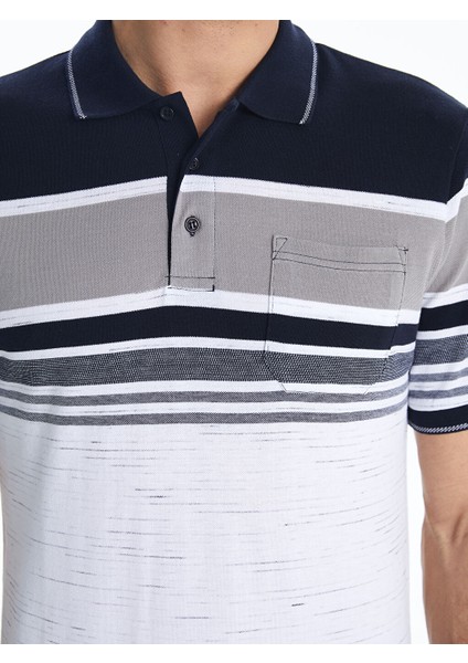 Yeni Sezon Polo Yaka Cizgili Pike Erkek Tisort - S5FF54Z8 modelleri