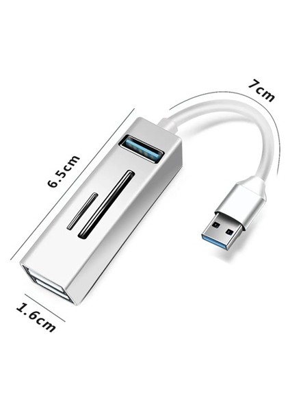 USB To 3xusb + Sd + Microsd Kart Okuyucu Çevirici Adaptör modelleri