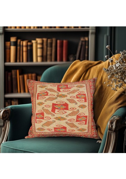 Geleneksel Anadolu Motifli Kırlent Kılıfı Kare fiyatları