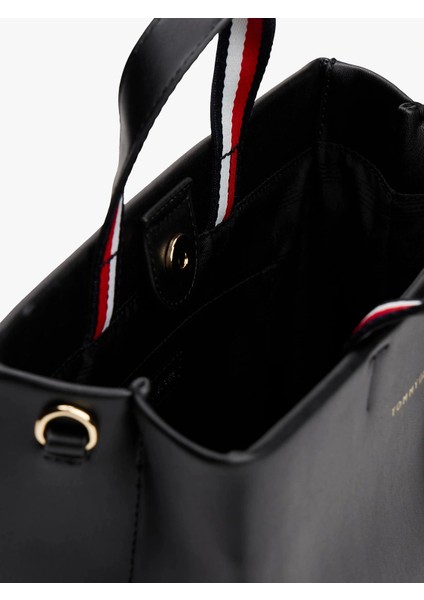 Th Establıshed Med Shopper Kadın Siyah Çanta AW0AW17508BDS fırsatları