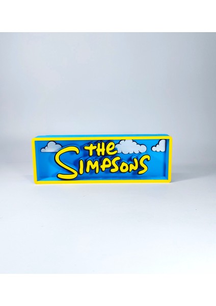 The Simpsons 3D Logo Baskı Dekor
