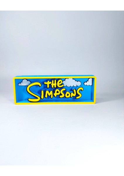 The Simpsons 3D Logo Baskı Dekor
