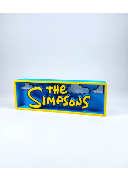 The Simpsons 3D Logo Baskı Dekor