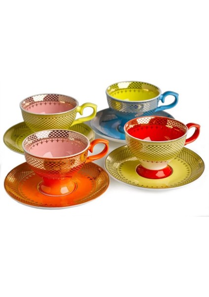 Espresso Set Grandma- 4'lü Fincan