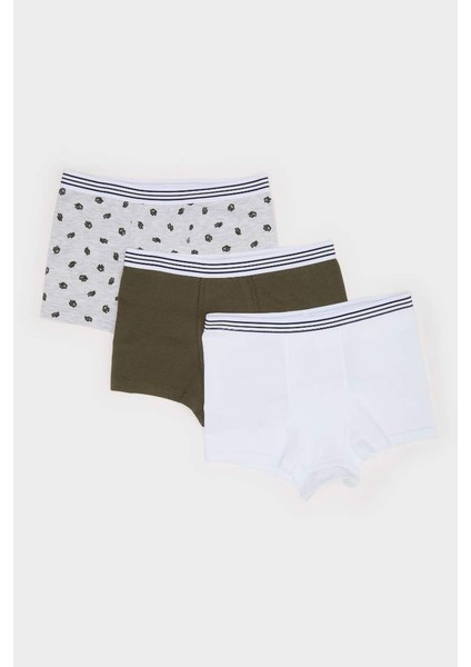 Yeni Sezon Erkek Çocuk Kaktüs Desenli 3'lü Boxer