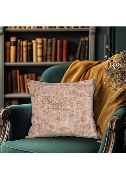 Renkli Desenli Vintage Yastık Kılıfı Kare fiyatları