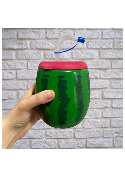 Karpuz Model Kendiliğinden Pipetli 900 ml Suluk, Matara fiyatları