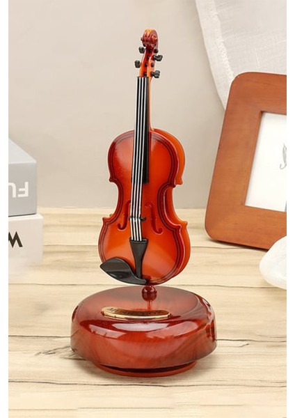 Keman Tasarımlı Müzik Kutusu Hediyelik Müzik Kutusu Music Box