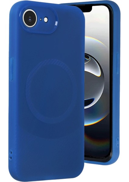 Iphone 16E Kılıf Maya Karbon Kapak - Lacivert Bstmy