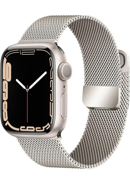 Apple Watch 10 42MM 6 7 8 9 10 Se Uyumlu 38 40 41MM Milano Metal Hasır Mıknatıslı Kordon Paslanmaz Çelik indirimleri