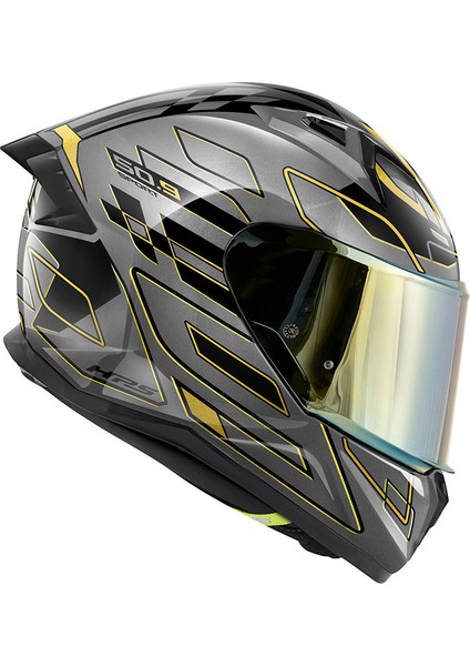 Gıvı 50.9 Assault Tıtanıum-Bronz-Sarı Kask