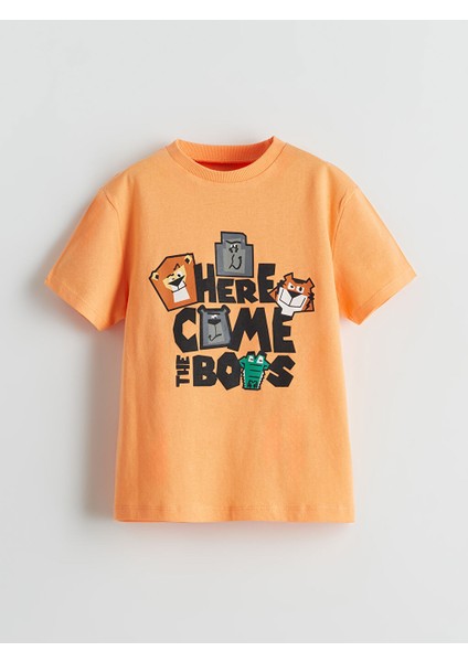 Yeni Sezon Bisiklet Yaka Baskili Erkek Cocuk Tisort 3'lu - S5HT44Z1 fiyatları