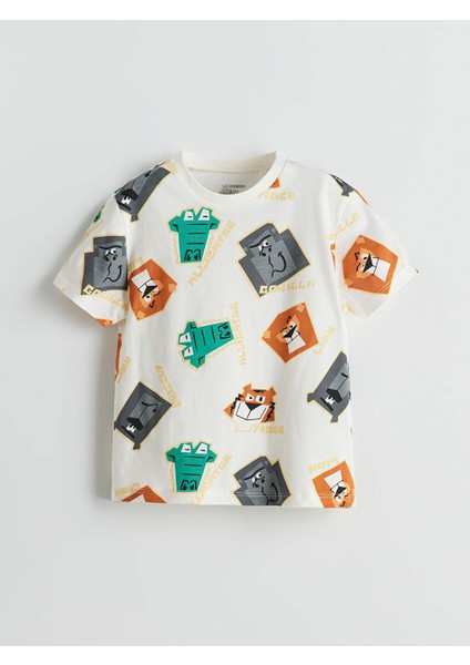 Yeni Sezon Bisiklet Yaka Baskili Erkek Cocuk Tisort 3'lu - S5HT44Z1 fırsatları