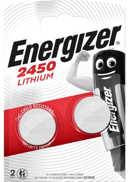 Lithium CR2450 2 Li Pil