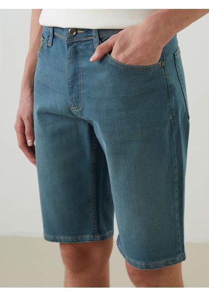 Yeni Sezon Standart Kalip Erkek Jean Sort - S5FN77Z8 modelleri