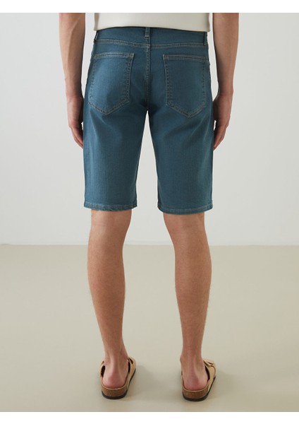 Yeni Sezon Standart Kalip Erkek Jean Sort - S5FN77Z8 fırsatları