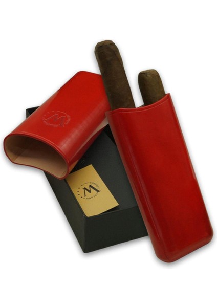 Gerçek Deri El Yapımı Puro Kılıfı Ikili (65 Ring) Paris fırsatları