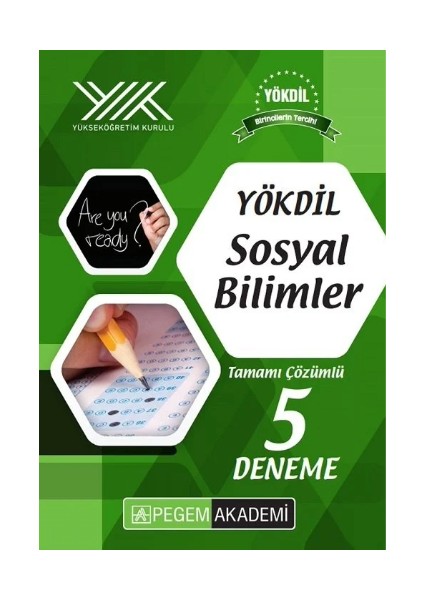 Yökdil Sosyal Bilimler Tamamı Çözümlü 5 Deneme