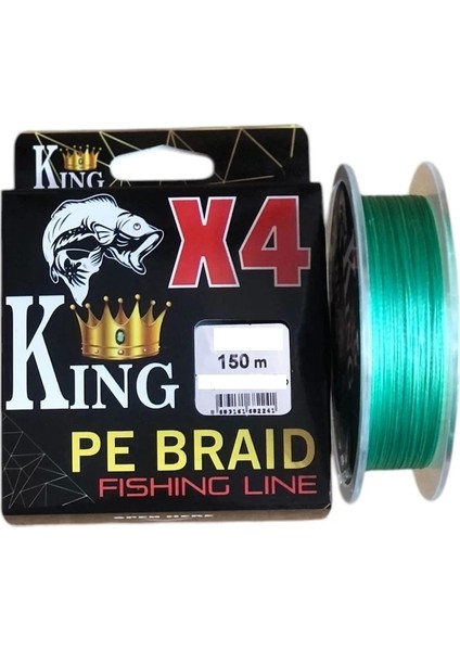 X4 Pe Braid 0,18MM 150MT 4 Kat Yeşil Ip Misina