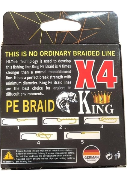 X4 Pe Braid 0,18MM 150MT 4 Kat Yeşil Ip Misina