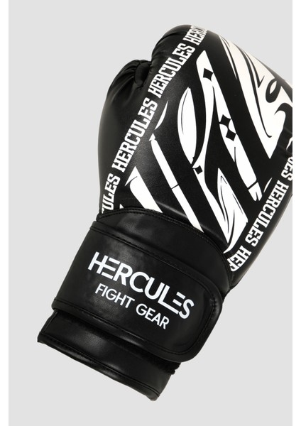 Desenli Siyah Beyaz Boks, Kickboks Eldiveni - Profesyonel Antrenman Için modelleri