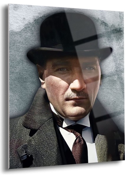Atatürk Cam Tablo - Cam Tablolar - Atatürk Tablo - Atatürk Portresi - Atatürk Tablosu - ATA001