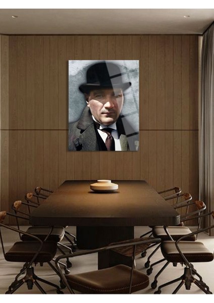 Atatürk Cam Tablo - Cam Tablolar - Atatürk Tablo - Atatürk Portresi - Atatürk Tablosu - ATA001 modelleri