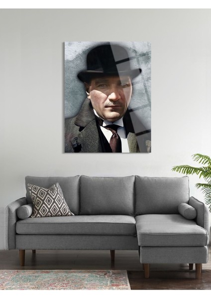 Atatürk Cam Tablo - Cam Tablolar - Atatürk Tablo - Atatürk Portresi - Atatürk Tablosu - ATA001
