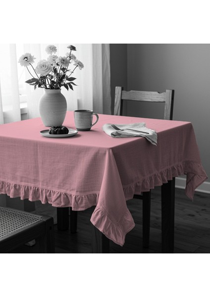 Fırfırlı Ranforce Kumaş Masa Örtüsü